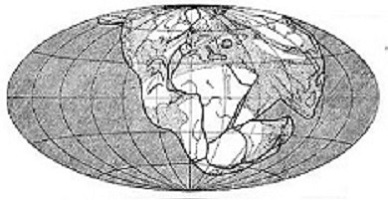 Mapa continentes Wegener 