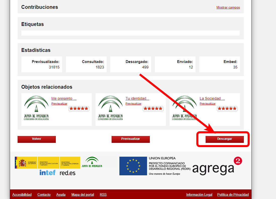 pulsar el botón descargar