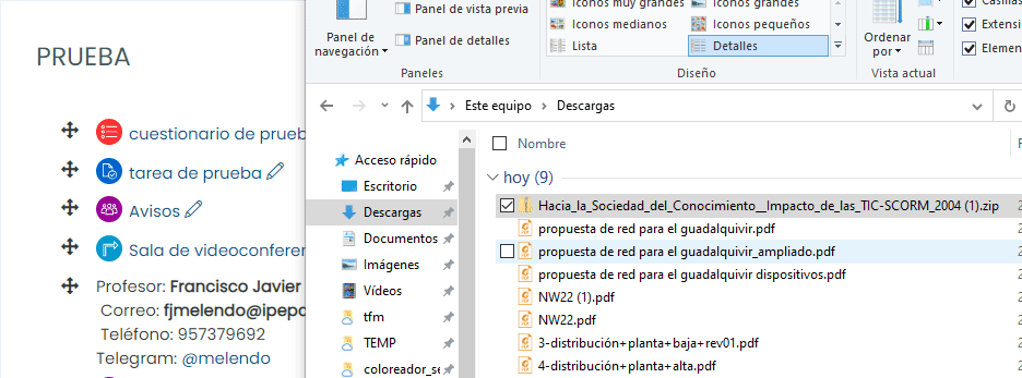 arrastrar scorm a moodle
