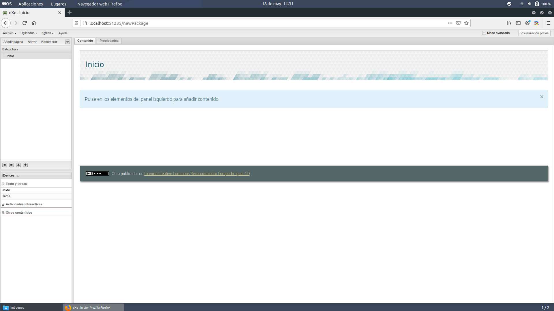 pantalla principal exe